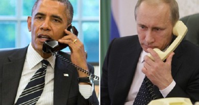 بوتين يبحث هاتفيًا مع أوباما