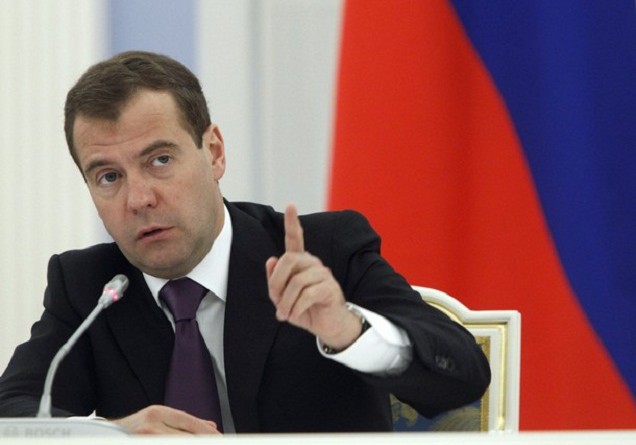 رئيس الوزراء الروسي ديمتري ميدفيديف