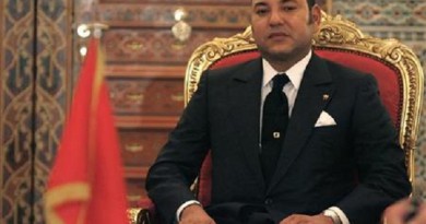 العاهل المغربي محمد السادس بالقصر الملكي في مراقش