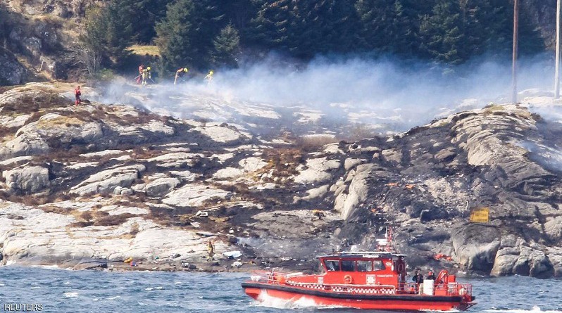 العثور على 11 جثة في حادثة تحطم الطائرة النرويجية