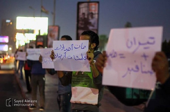 شباب 6 إبريل ينظمون تظاهرة أعلى «كوبري أكتوبر» رفضًا لاتفاقية «تيران وصنافير»