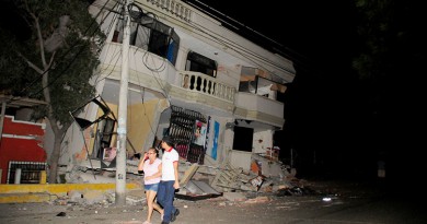 ارتفاع حصيلة زلزال الاكوادور لـ 41 قتيلًا