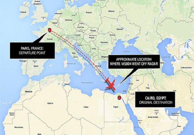 معلومات عن رحلة الطائرة المصرية المفقودة