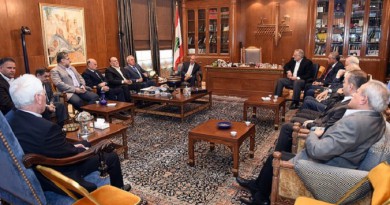 رئيس مجلس النواب اللبنانى : لا تمديد للمجلس النيابي وانجاز قانون الانتخابات مفتاح الحل