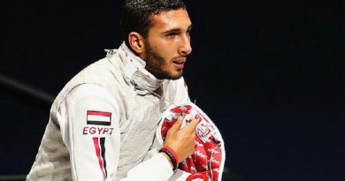 لاعب منتخب مصر لسلاح الشيش علاء الدين أبو القاسم