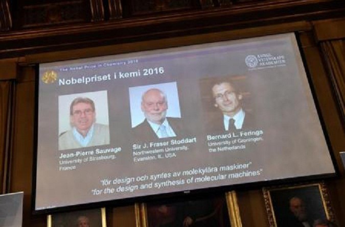 فوز ثلاثة علماء بجائزة نوبل في الكيمياء بفضل "أصغر آلات في العالم"