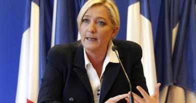 زعيمة اليمين الفرنسي المتطرف مارين لوبن