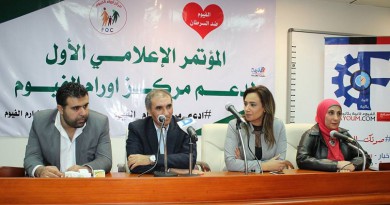 بالصور .. رشا نبيل واحمد شوقي يدعما حملة للتبرع لمركز أورام الفيوم