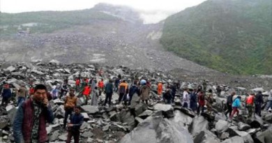 فقدان 140 شخصا إثر انهيار أرضي في الصين