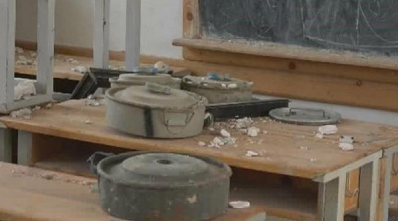 بالصور: الانقلابيون يستخدمون مدرسة "نجران" لصناعة الألغام والمتفجرات