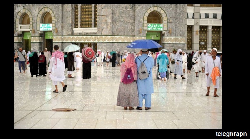 الأمطار تغمر مكة قبيل الحج