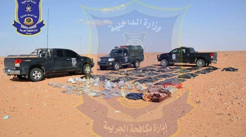 رفات 21 مصريا قتلهم داعش تصل إلى مصراتة