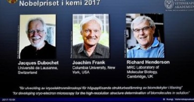 رواد المجهر يفوزون بجائزة نوبل في الكيمياء