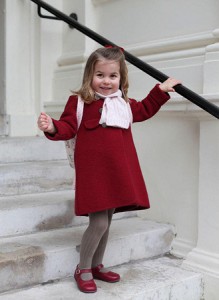 The Princess is ready to go with her own backpack CREDIT: DUCHESS OF CAMBRIDGE