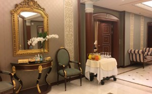 A view shows part of the suite where Saudi Arabian billionaire Prince Alwaleed bin Talal has been detained, at the Ritz-Carlton in Riyadh CREDIT: REUTERS