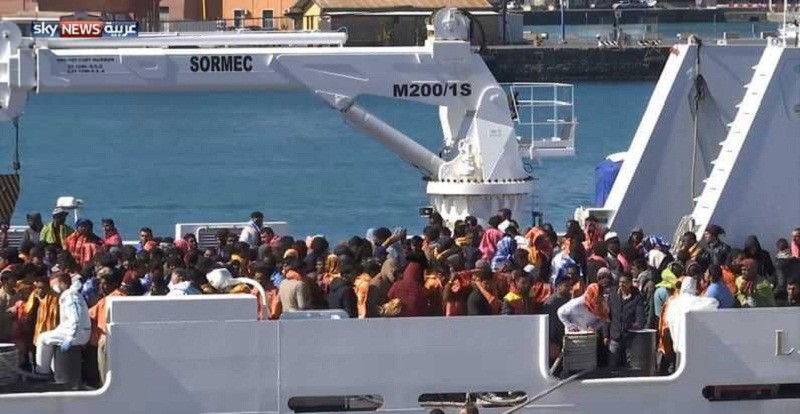 خفر السواحل الإيطالي ينقذ نحو 1400 مهاجر قبالة سواحل ليبيا
