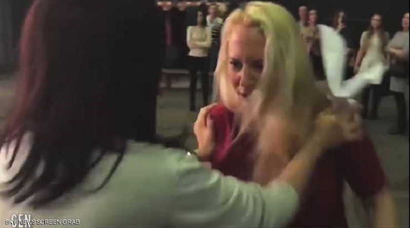 بالفيديو: ضربت زوجها قبل "الفضيحة" على الهواء مباشرة
