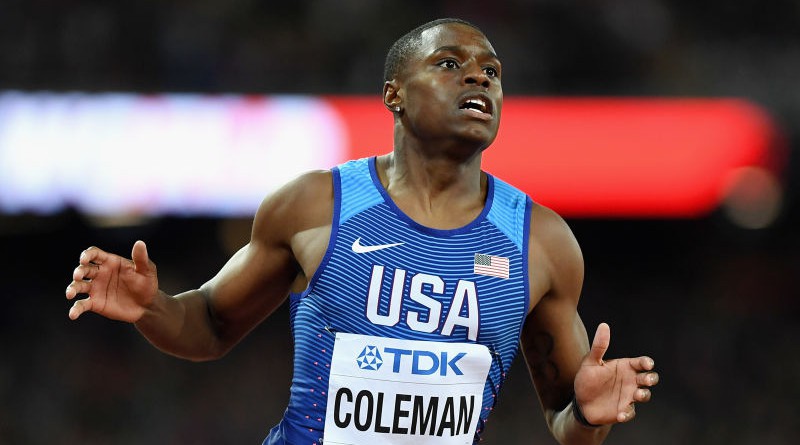الأمريكي كولمان يحطم الرقم القياسي العالمي في سباق 60 مترًا