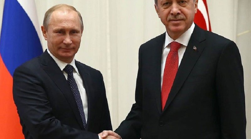 الكرملين: بوتين وأردوغان بحثا التنسيق العسكري في سوريا