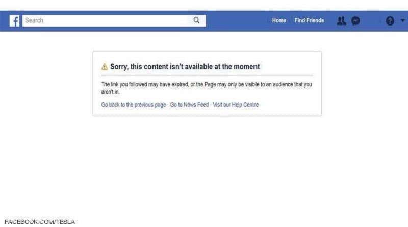 إلون موسك يغلق صفحات "تيسلا" و "سبيس إكس" على فيسبوك