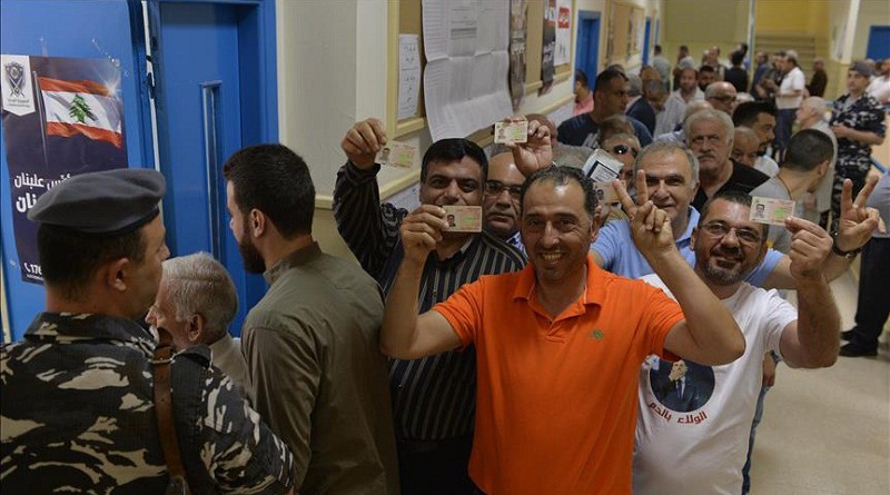 إغلاق مراكز الاقتراع ‎ في الانتخابات البرلمانية اللبنانية