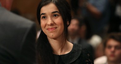 بعد حصولها على جائزة نوبل "نادية مراد" تلقي كلمة في مؤتمر الشارقة