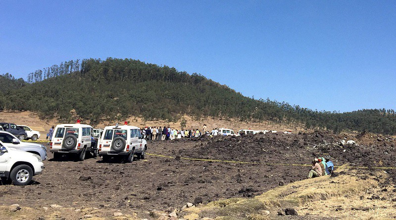 وفاة جميع ركاب الطائرة الإثيوبية (صور)