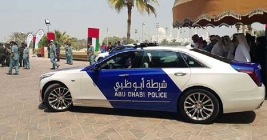 شرطة أبوظبي تعلن عن سيارة جديدة بتقنيات متطورة (فيديو)