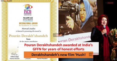 Pouran Derakhshandeh awarded at India’s GFFN for years of honest efforts