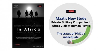 Maat’s New Study: Private Military Companies in Africa Violate Human Rights