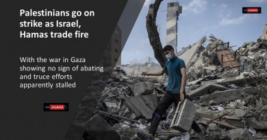 Palestinians go on strike as Israel, Hamas trade fire