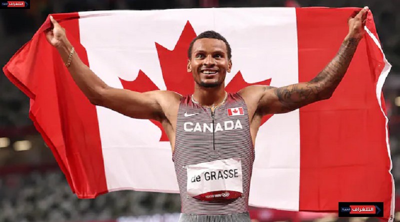 العدّاء الكندي أندري دي غراس يفوز بالذهبيّة في سباق 200 متر