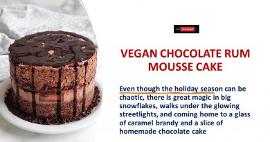 VEGAN CHOCOLATE RUM MOUSSE CAKE