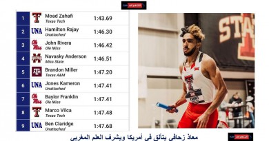 معاذ زحافي مستقبل ألعاب القوى المغربية يتألق في مسافة 800 متر