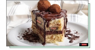 VEGAN CHOCOLATE CHESTNUT LAYER CAKE
