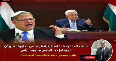 استهداف القيادة الفلسطينية: قراءة في خطورة التحريض الممنهج ضد الرئيس محمود عبّاس