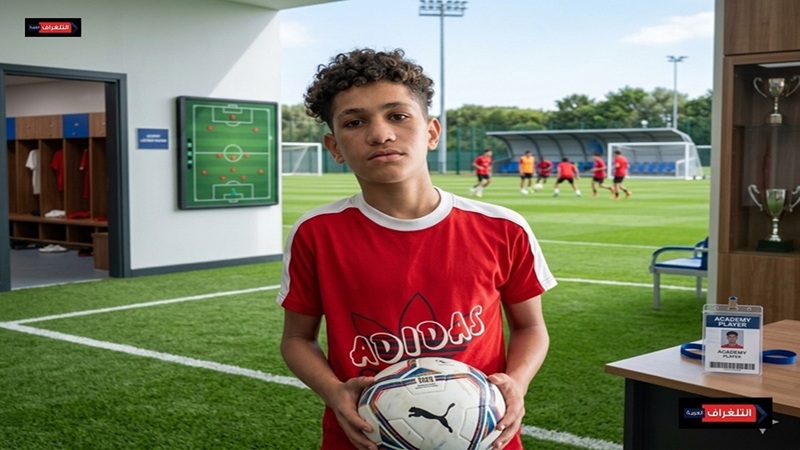 حازم رضا رياض لاعب نادي الجرف.. موهبة واعدة تطرق أبواب النجومية